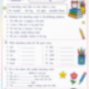 Class 1 English Grammar Worksheet: Describing Words, Opposites and Gender - page 1 preview