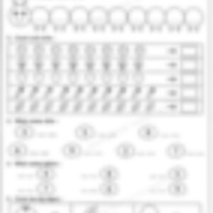Class 1 Math Worksheet: Numbers, Skip Counting and Even Odd - page 1 preview