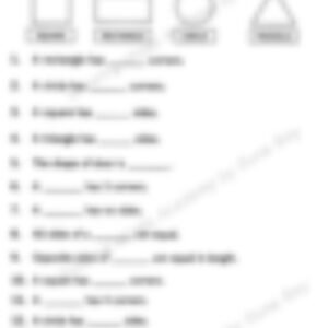 Class 1 Math Worksheet: Shapes - page 1 preview