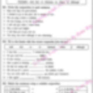 Class 2 English Grammar Worksheet: Conjunctions - page 1 preview