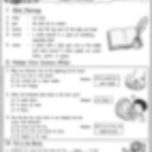 Class 2 English Literature Worksheet: Androcles and the Lion - page 1 preview