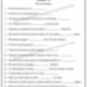 Class 2 EVS Worksheet: Stay Clean, Safe and Healthy (Set 2) - page 1 preview