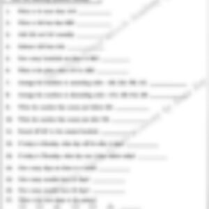 Class 2 Math Worksheet: Mental Math - page 1 preview