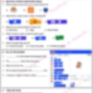 Class 3 Computer Worksheet: Introduction to Scratch 3.0 - page 1 preview