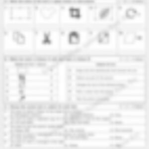 Class 3 Computer Worksheet: Modifying Objects in Paint (Set 2) - page 1 preview