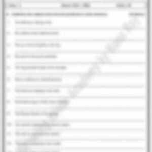 Class 3 English Grammar Worksheet: Subject Predicate - page 1 preview