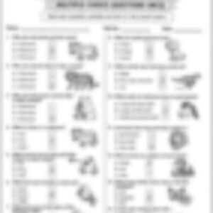 Class 3 EVS Worksheet: How Do Animals Eat (Set 1) - page 1 preview