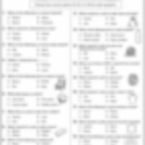 Class 3 EVS Worksheet: Material - page 1 preview