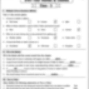 Class 3 EVS Worksheet: Our Homes and Clothes - page 1 preview