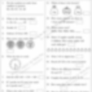 Class 3 Math Worksheet: Mental Maths - page 1 preview