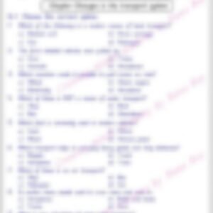 Class 3 SST Worksheet: Transport (Set 2) - page 1 preview