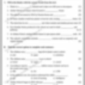 Class 4 English Literature Worksheet: The School with Plastic Fees - page 1 preview
