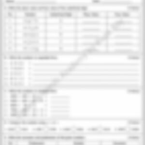 Class 4 Math Worksheet: Number - 4 Digit - page 1 preview