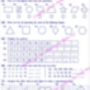 Class 4 Math Worksheet: Symmetry and Pattern - page 1 preview