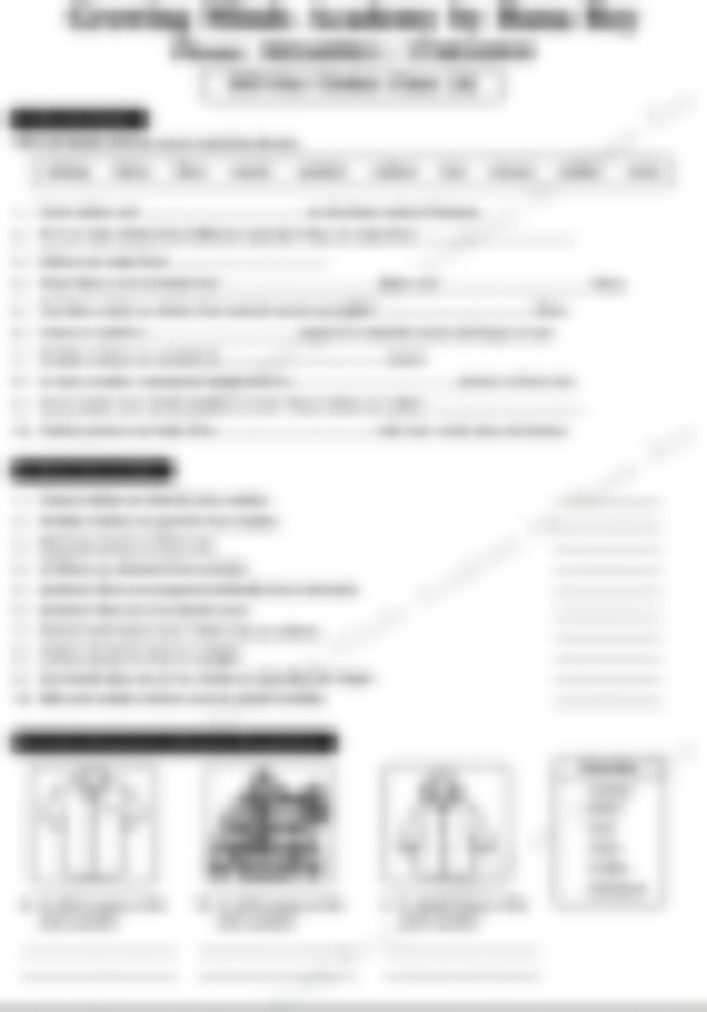 Class 4 SST Worksheet: Our Clothes - page 1 preview