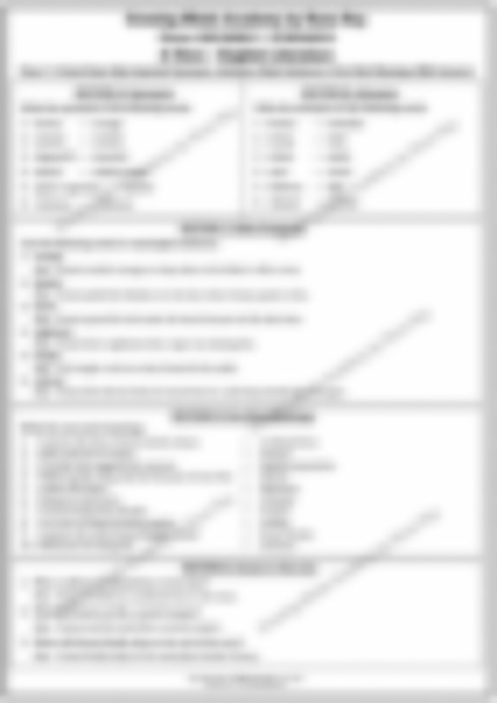 Class 5 English Literature Worksheet: A Hero - page 1 preview