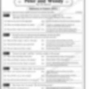 Class 5 English Literature Worksheet: Peter and Wendy - page 1 preview