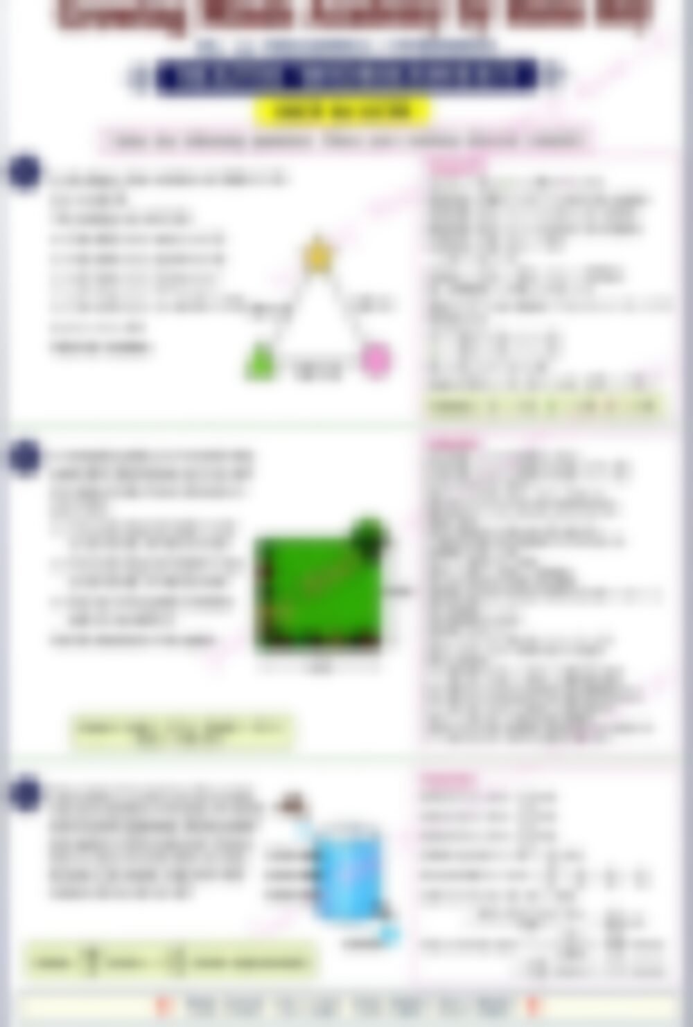 Class 5 Math Worksheet: HCF and LCM Computational Thinking - page 1 preview