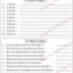 Class 5 Math Worksheet: Large Number 7digit - page 1 preview