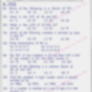Class 5 Math Worksheet: Multiplication and Division of Factors - page 1 preview
