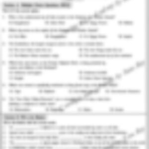 Class 5 Science Worksheet: Some Unique Place - page 1 preview