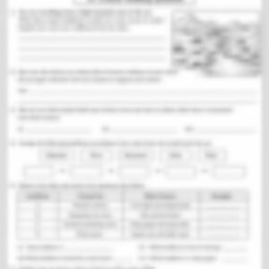 Class 5 SST Worksheet: Major Landforms - page 1 preview