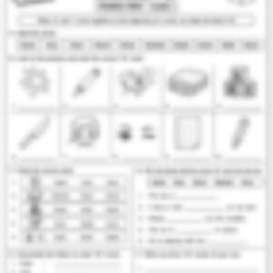 Class 1 English Grammar Worksheet: Phonics: Initial Blends - page 1 preview