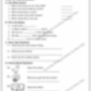 Class 1 GK Worksheet: General Knowledge Practice Set - page 1 preview