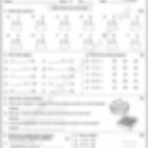 Class 2 Math Worksheet: Multiplication (1-Digit) - page 1 preview
