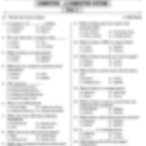 Class 3 Computer Worksheet: A Computer System - page 1 preview