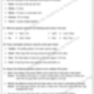 Class 4 English Literature Worksheet: The Frog Chorus - page 1 preview