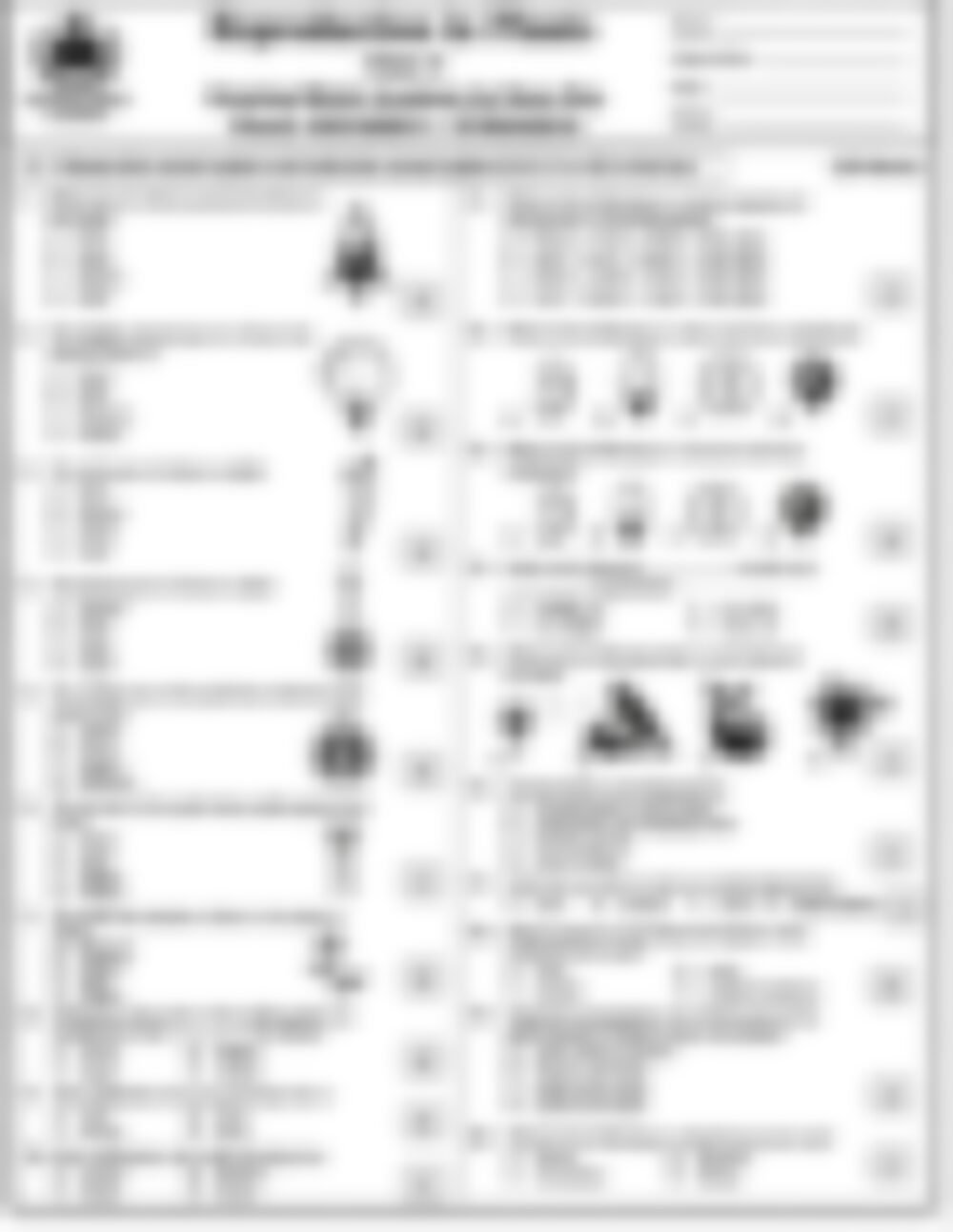 Class 5 EVS Worksheet: Reproduction in Plants - page 1 preview